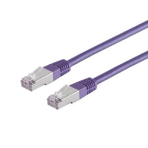 Patchkabel Cat. 5E, SF/UTP, violett, 0,25m 75211-0.25V