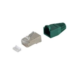 Netzwerkstecker cat.5 u. 6 Einführhilfe+Tülle grün 72057-G