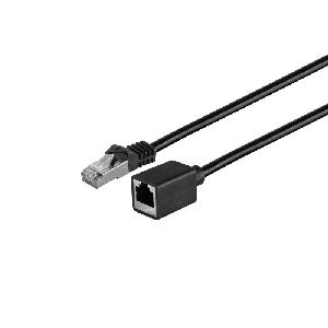 RJ45 Patchkabelverlängerung 5,0m, schwarz 08-62055