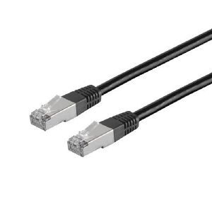 Patchkabel Cat. 5E, SF/UTP, schwarz, 0,25m 75211-0.25S
