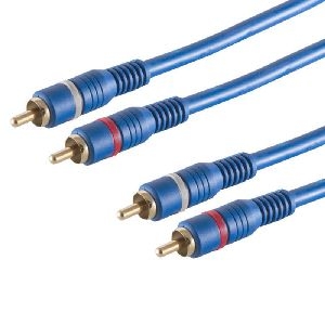 2 RCA Stecker - 2 RCA Stecker, mit Remote, 5m 40605