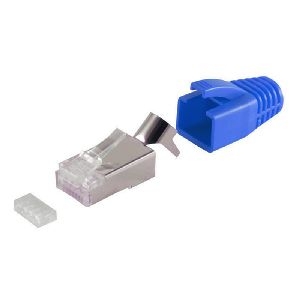 RJ-45 Modularstecker, 8P8C, STP, 23AWG, blau 72067-B