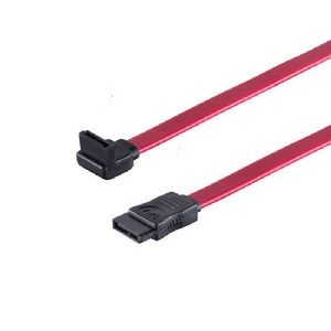SATA 3Gb/s Verbindungskabel, L-Winkel, rot, 0,3m 78243-0.3