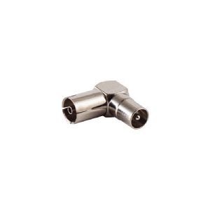 Koaxial-Winkeladapter, Stecker auf Kupplung 83420