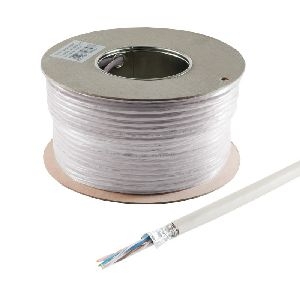 Cat. 5E Verlegekabel, F/UTP, LSZH, grau, 100m 75210-100HSSP
