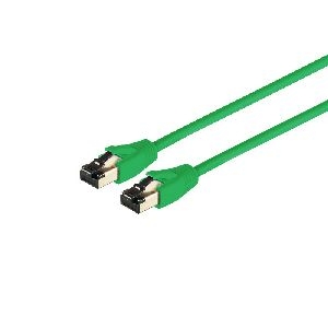 Patchkabel CAT 8.1 F/FTP LSZH grün 0,5m 08-41013