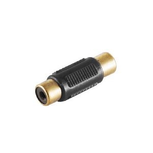 Cinchbuchse / Cinchbuchse, vergoldet schwarz 57040-SG