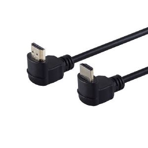HDMI Kabel, 4K, verg., 2x gewinkelt, schwarz, 1,5m 77471-6