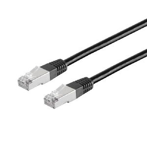 Patchkabel Cat. 5E, F/UTP, schwarz, 2m 75112-S