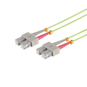 LWL Patchkabel SC/SC 50/125µ, OM5 lindgrün, 15m 07-510815