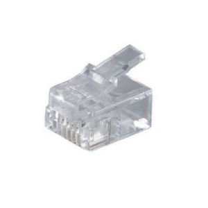 Modular Stecker 6polig 4 Kontakte belegt verg. 72040-