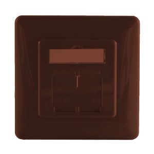 Abdeckrahmen incl. Zentralstück, braun 74281-BR
