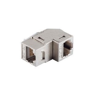 RJ-45 Keystone Verbinder, Cat. 6A, Winkel, STP 08-10004
