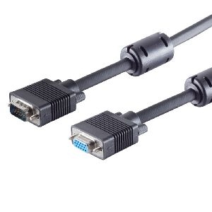 Monitorverlängerung 15pol HDD 75 Ohm Ferrit 1,8m 78061-2