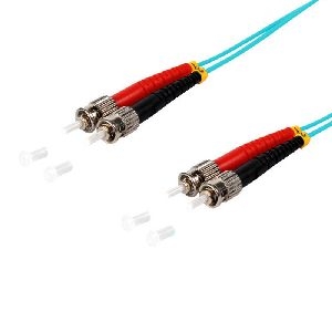 Duplex Patchkabel ST/ST 50/125µ OM3 aqua 1,0m 77901/3