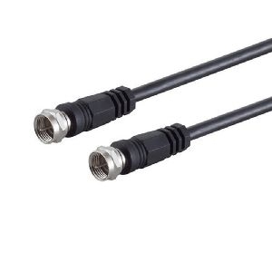 F-Stecker - F-Stecker, >100 dB, schwarz, 1,5m 80092-128S