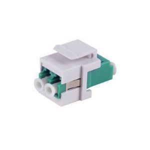 LWL-Keystone Verbinder, LC-LC, Duplex, aqua 08-10202