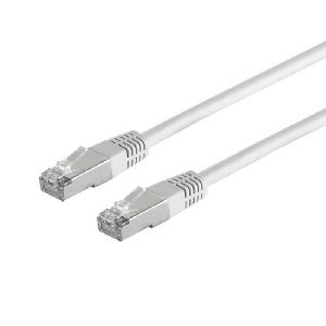 Patchkabel cat. 5e F/UTP weiß 0,25m 75111-0.25W