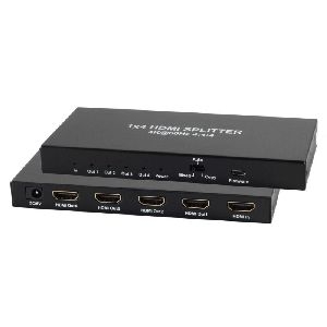 HDMI Verteiler 1x4, Metall, 4K60Hz, schwarz 05-10002