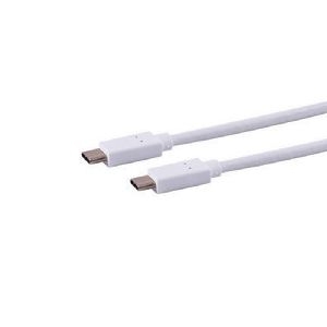 USB-C Verbindungskabel, 3.2 Gen 2x2, weiß, 2m 13-48036