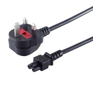 England Stecker - 3pol Buchse C5, schwarz, 1,8m UK60001
