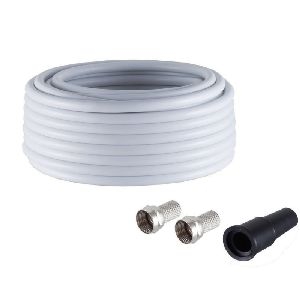 Koaxialkabel Set 0,64/3,8, CCS, 2-fach, 75dB, 20m 15-3005096