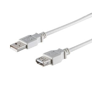 USB-A Verlängerungskabel, 2.0, grau, 0,3m 77121