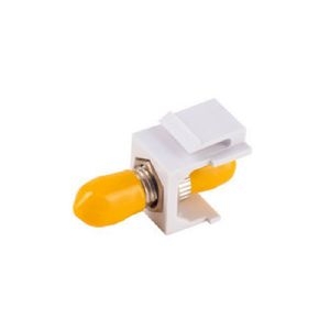 LWL-Keystone Verbinder, ST-ST, Simplex, SM, gelb 08-10220