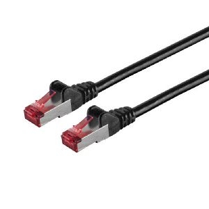Patchkabel cat6A S/FTP PIMF Halogenfrei sw 0,5m 75711-A0.5S