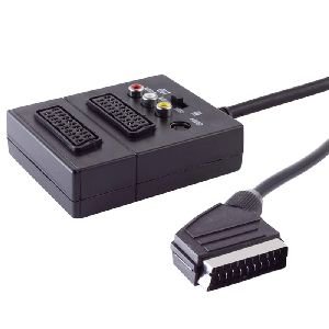 Universal 2x SCART Verteiler, Cinch, S-Video, 0,2m 94037