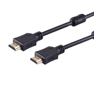 HDMI Kabel, 4K, verg., Ferrit, schwarz 1m 77470-FERRIT