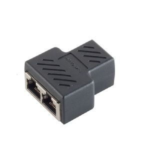 RJ-45 Y-Splitter, STP, PVC, schwarz 08-01040