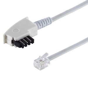 TAE-F Stecker-Western Stecker 6/4 Siemens weiß 10m 70050-W