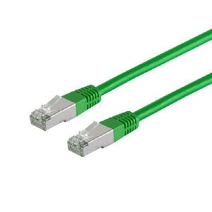 Patchkabel Cat. 5E, SF/UTP, grün, 0,25m 75211-0.25G