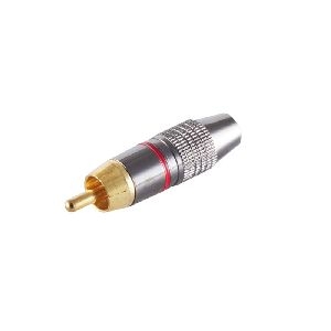 Cinchstecker, Bronze Metall, rot 52024-R