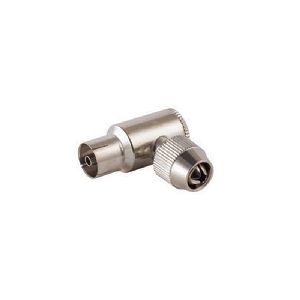 Koaxial-Winkelkupplung, Schraubanschluß, Metall 82021-1M