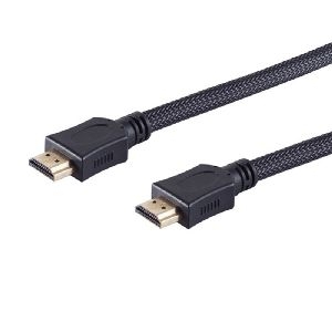 HDMI Kabel, verg., Nylon, schwarz, 10m 77478-LDN