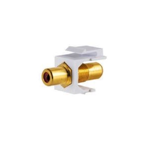 Cinch Keystone Verbinder, vergoldet, rot 08-10061