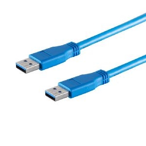 USB-A Verbindungskabel, 3.0, blau, 1m 77031-1