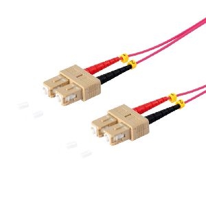 Duplex Patchkabel SC/SC 50/125µ, OM4 violett, 1,0m 77915/4