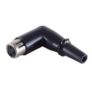 Cannon/XLR-Winkel-Kupplung, schwarz 55026