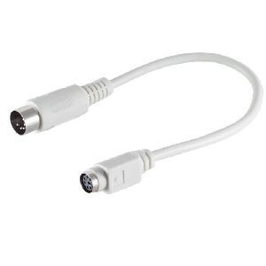 PS 2 6pol Mini DIN-Buchse / 5pol DIN-St. 0,2m 78396