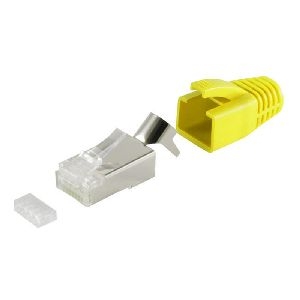 RJ-45 Modularstecker, 8P8C, STP, 23AWG, gelb 72067-Y