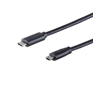 USB-C Adapterkabel, Mini-B, 2.0, schwarz, 3m 77144-3.0