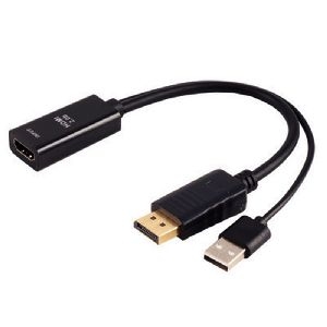 HDMI-A Adapter, DisplayPort Stecker, 4K60Hz, 20cm 10-01013