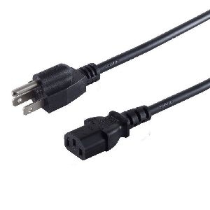 USA Stecker - Kaltgerätebu, schwarz, 1,8 m US60006