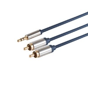 Home Cinema 3,5mm St. - 2x RCA St. 5m 30832-5-MHQ-SLIM