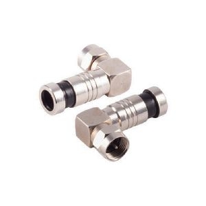 F-Kompressions- Winkelstecker nickel, 7,2mm 85031-A