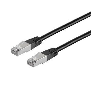 Patchkabel cat 6 S/FTP PIMF Halogenfrei sw 0,25m 75711-H0.25S