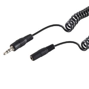 Klinkenst. 3,5mm - Klinkenbuchse 3,5mm, Spiral, 5m 30815-5